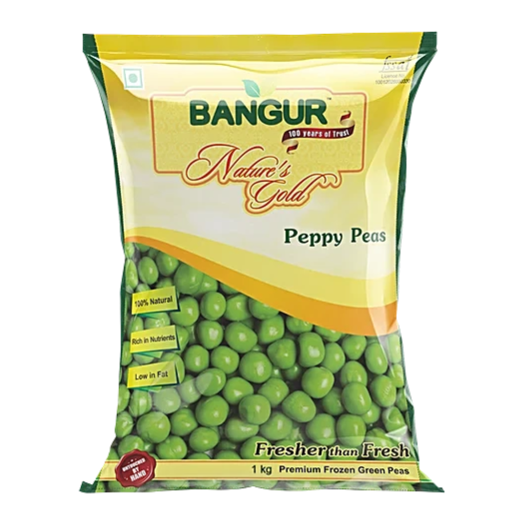 Bangur Premium Frozen Green Peas 1 KgF Bangur Premium Frozen Green Peas 1 Kg - Image 1