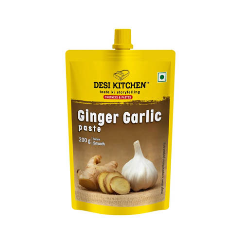 Desi-Kitchen-Ginger-Garlic-Paste.jpg Desi Kitchen Ginger Garlic Paste 200 gm - Image 1