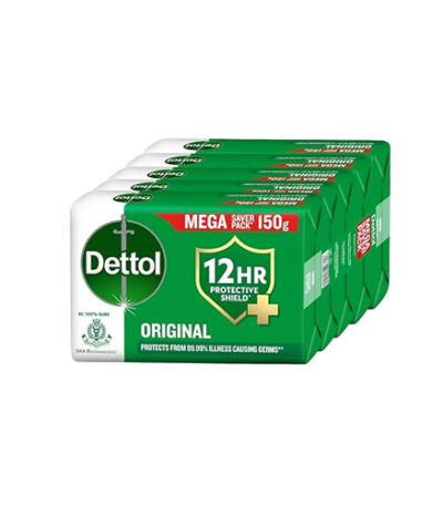 Dettol Protective Shield Original Soap (Pack Of 5) 150 gm Mega Saver Pack