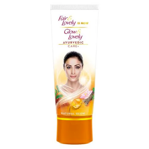 Glow-Lovely-Cream-Ayurvedic-Care-25g-1.png Glow & Lovely Natural Face Cream Ayurvedic Care 25 gm Tube - Image 1