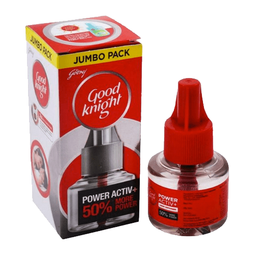 Goodknight-active.png Good knight Power Activ+ Liquid Vaporiser Mosquito Repellent Refill 45 ml - Image 1