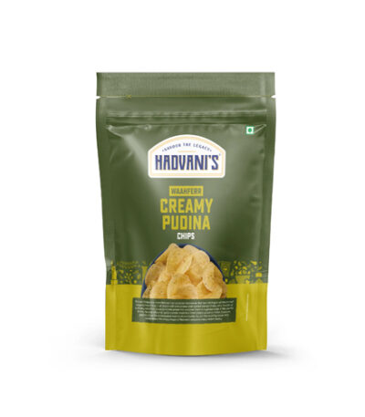 Hadvani Waahferr Creamy Pudina Chips 80 gm