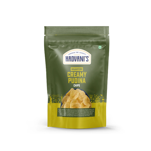 Hadvani Waahferr Creamy Pudina Chips 80 gm