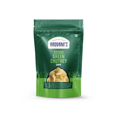 Hadvani Waahferr Green Chutney Chips 80 gm