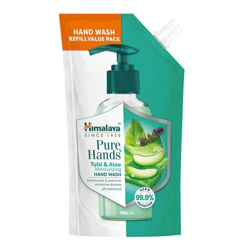 Himalaya-PH-750-ml.png Himalaya Pure Hands Moisturizing Hand Wash Tulsi & Aloe 750 ml Refill Pack - Image 1