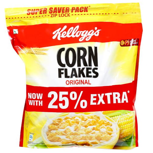 Kelloggs-Cron-Flakes-875Gm225Gm.jpg Kellogg's Corn Flakes - Original 900 gm - Image 1
