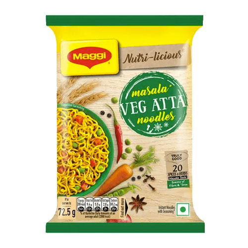 Maggi-Atta-Noodles.png Maggi Nutri-licious Masala Instant Atta Noodles 72.5 g (Pouch) - Image 1