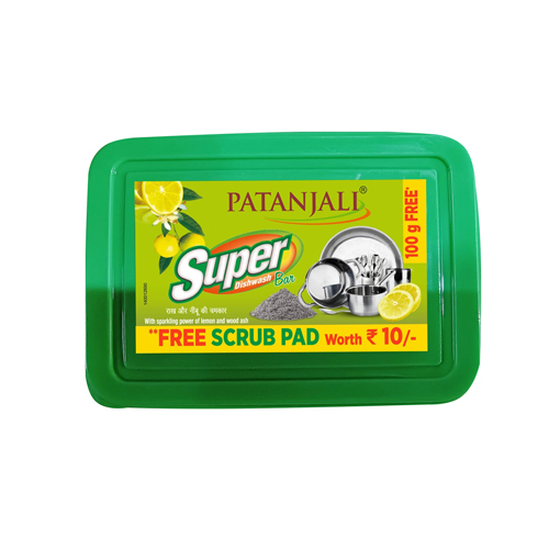 Patanjali Super Dish Wash Bar (Scrub Pad) 600 gm Patanjali Super Dish Wash Bar (Scrub Pad) 600 gm