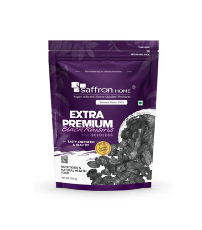 Saffron Home Extra Premium Black Raisins (Seedless) 200 gm