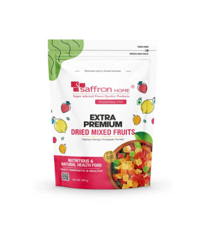 Saffron Home Extra Premium Dried Mixed Fruits (Papaya, Mango, Pineapple, Pomelo) 200 gm