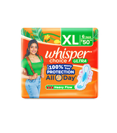 Whisper Choice Ultra Sanitary Pads XL Size (6 Pads)